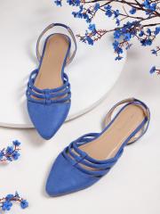 DressBerry Women Blue Solid Flats