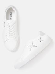 DressBerry Women White Embroidered Detail Sneakers