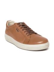 Woodland Men Brown Leather Sneakers