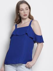 DOROTHY PERKINS Women Blue Solid Top