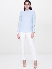 AND Women Blue Solid Top