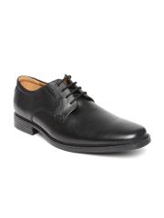 Clarks Men Black Leather Formal Shoes