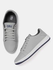 Crew STREET Men Grey Textured Sneakers