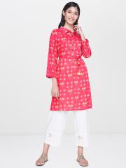 Global Desi Women Pink Printed Tunic