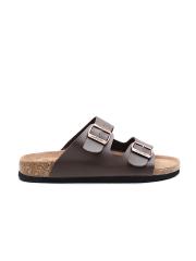 Carlton London Men Coffee Brown Comfort Sandals