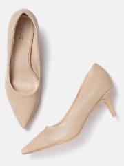 Lavie Women Beige Solid Pumps