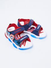 Fame Forever by Lifestyle Boys Navy Blue & Red Comfort Sandals