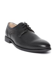 San Frissco Men Black Textured Formal Derbys