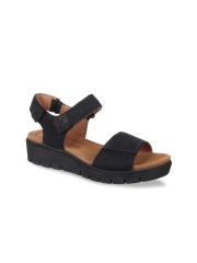 Clarks Women Black Solid Wedges