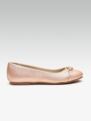 Carlton London Women Rose Gold Solid Ballerinas