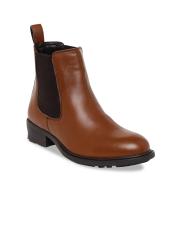 Bruno Manetti Women Tan Flat Boots