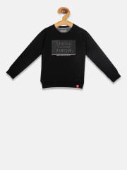 Monte Carlo Boys Black Printed Sweatshirt