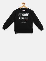 Monte Carlo Boys Black Printed Sweatshirt