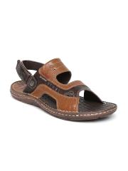 Lee Cooper Men Brown Leather Sandals