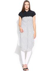 W White Printed Kurta