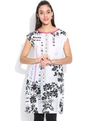 W White Printed Kurta