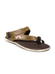 Woodland Proplanet Men Brown Leather Sandals