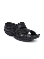 Red Chief Men Black Sandals