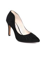 Clarks Women Black Suede Stilettos