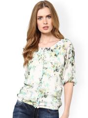 Harpa Women White Printed Top