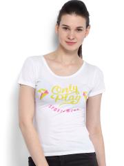 ONLY Women White Printed T-shirt