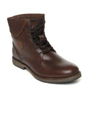 Red Chief Men Brown Leather Boots