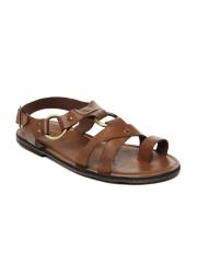 Ruosh Men Tan Leather Sandals