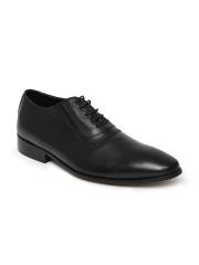 Van Heusen Men Black Leather Formal Shoes