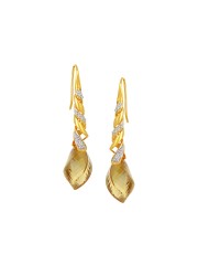 Mia By Tanishq Earrings Diamond Mia By Tanishq 4 11 G 14 Karat Gold Precious Earrings With Diamonds Quartz