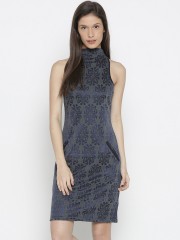 Denim Dress Women And Dresses And Women Grey Printed Sheath Dress