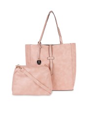Fur Jaden Handbags Online In India Fur Jaden Pink Tote Bag With Sling