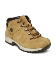 Woodland Shoes Online For Men Myntra Woodland Men Brown Solid Leather Mid Top Flat Boots