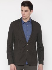 Price History of Parx Grey Slim Fit Single Breasted Casual Blazer Parx Blazers from Myntra 111 1674691