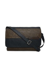 Baggit Men Bags Online In India Baggit Brown Navy Blue Colourblocked Sling Bag