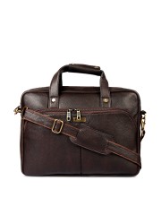 Office Bags Online In India Impulse Uni Brown Textured Laptop Bag