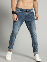 Roadster Men Blue Slim Fit Mid-Rise Clean Look Stretchable Jeans