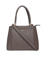 David Jones Handbags Online In India David Jones Taupe Solid Handheld Bag
