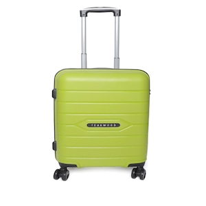 Teakwood Leathers Unisex Lime Green Textured Cabin Hard Trolley Bagworth Rs. 5599