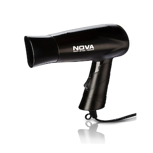 NOVA NHP 8100 Silky Shine Hot & Cold Foldable Hair Dryer – Black