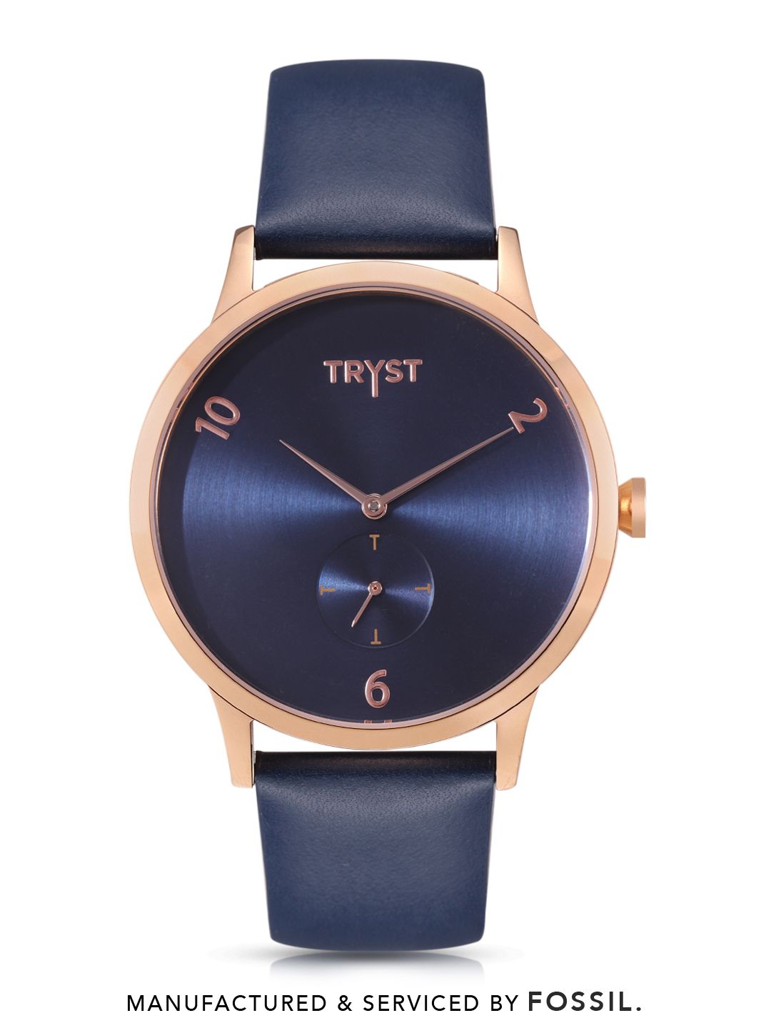 TRYST Manufactured Serviced by Fossil Men Navy Blue Watch at