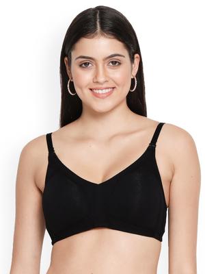 Susie Women  Black Solid Everyday Cotton Bra