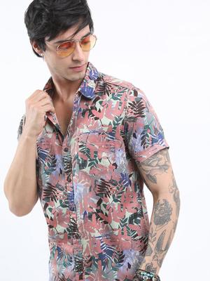 Highlander Men Printed Slim Fit Shirt