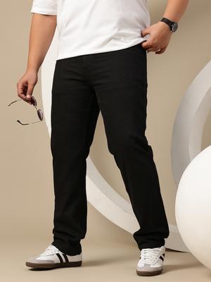 Sztori Men Plus Size Straight Fit Mid-Rise Stretchable Jeans