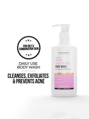 DR. SHETHS Neem & Salicylic Acid Body Wash   Prevents Body Acne   250ml
