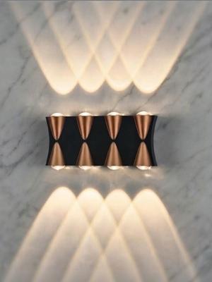 SAVORADE Black Iron Contemporary Rectangle Shaped Wall Lamp
