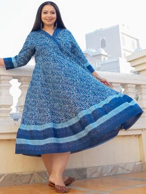 Sztori Floral Print Fit & Flare Midi Dress