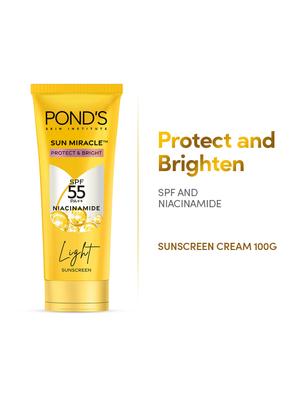 Ponds SPF 55 PA++ UVA UVB Sunscreen With Niacinamide C   100 G