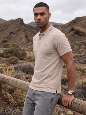 The Roadster Life Co. Knitted Polo Collar T Shirt