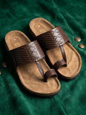 House of Pataudi Men Slip-On Comfort Sandals