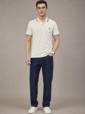 REPRISE Men Brand Logo Polo Collar T Shirt